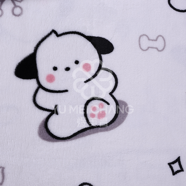 印花法兰绒